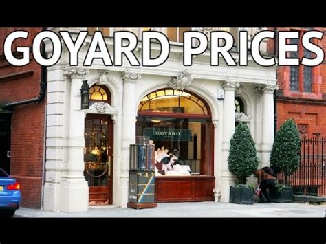 goyard price in london